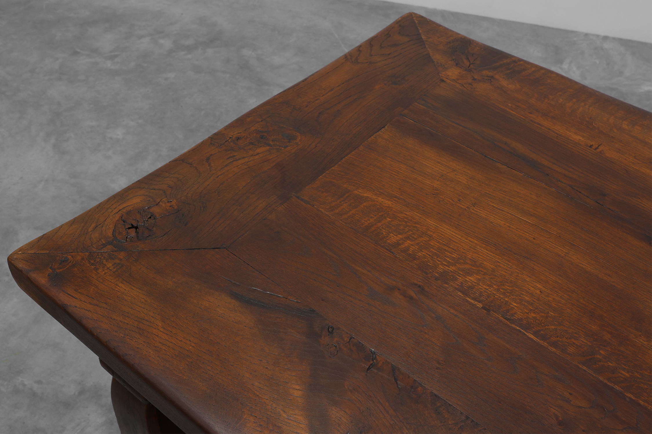 Large French Provincial rustic Oak Table, ca. 1900thumbnail